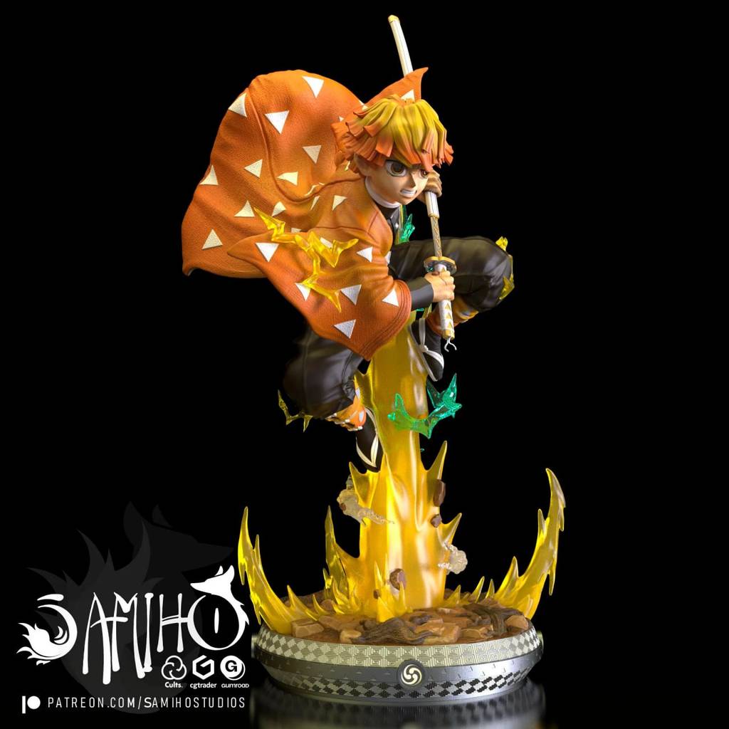 P站图纸印象馆 Samiho 鬼灭之刃 我妻善逸 Samiho 鬼灭之刃 我妻善逸