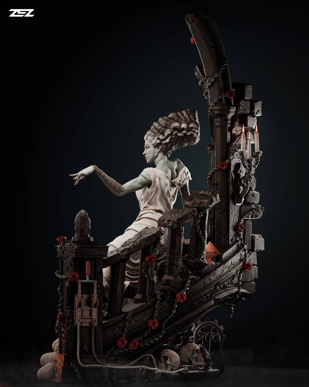 P站图纸印象馆 ZEZ STUDIOS 科学怪人 弗兰肯斯坦新娘 ZEZ STUDIOS 科学怪人 弗兰肯斯坦新娘