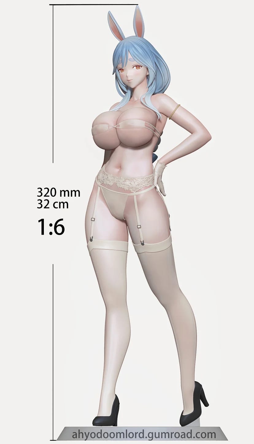 P站图纸印象馆 蓝发女孩 蓝发女孩