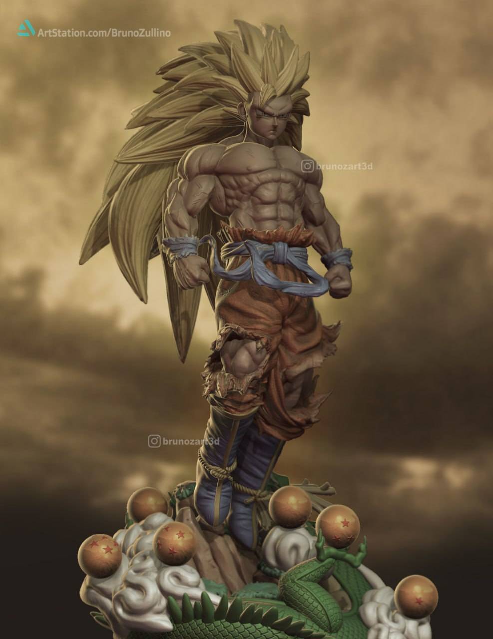 P站图纸印象馆 龙珠 悟空超赛三 龙珠 悟空超赛三