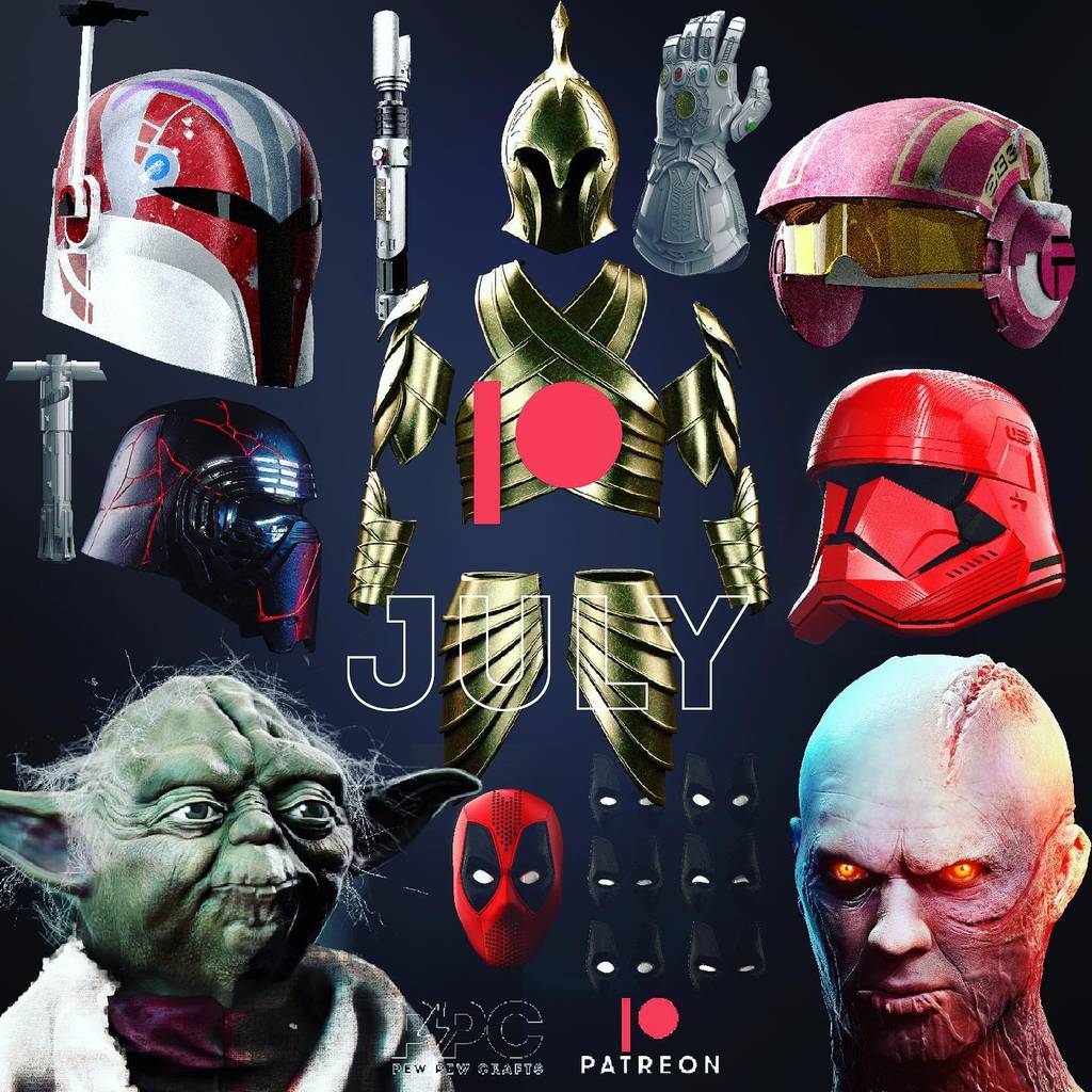 P站图纸印象馆 PewPewCrafts 2023年7月图纸包 PewPewCrafts 2023年7月图纸包