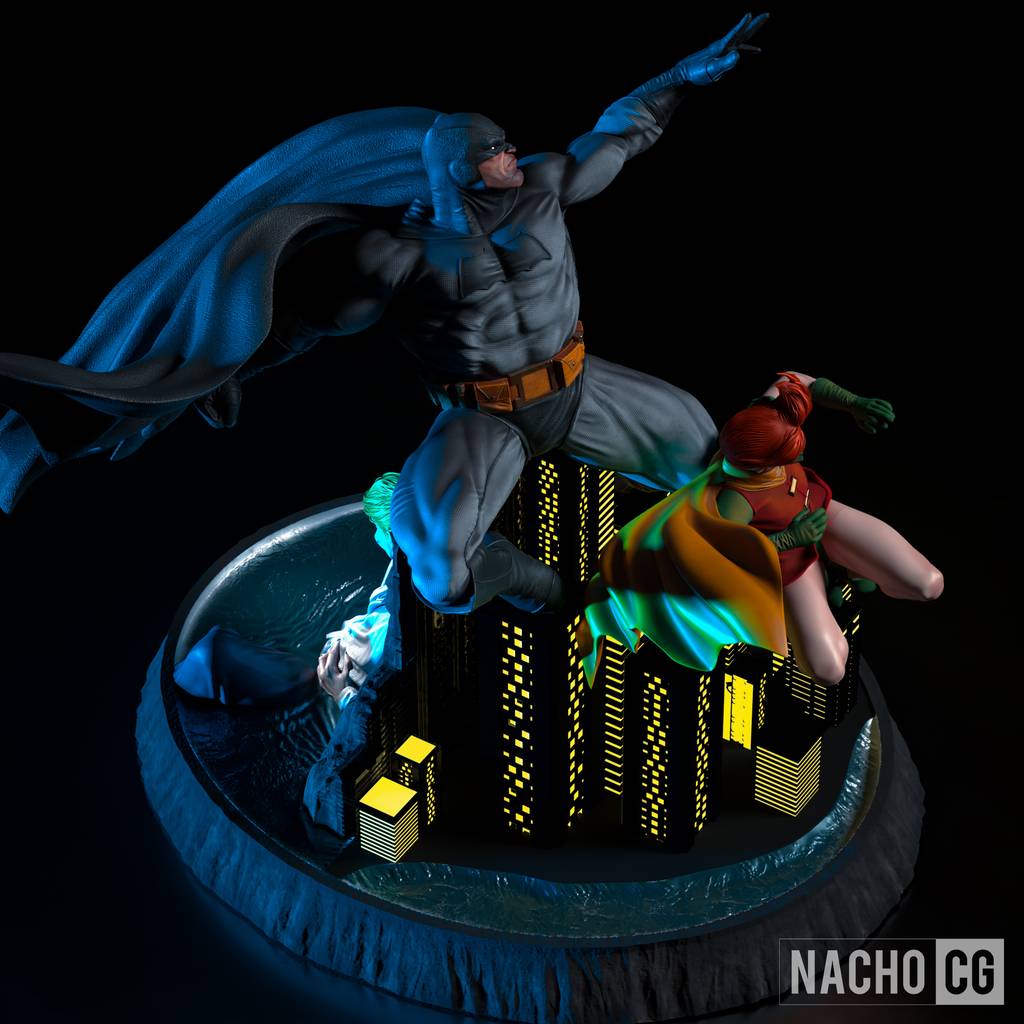 P站图纸印象馆 Nacho CG DC漫画 蝙蝠侠 黑暗骑士 Nacho CG DC漫画 蝙蝠侠 黑暗骑士