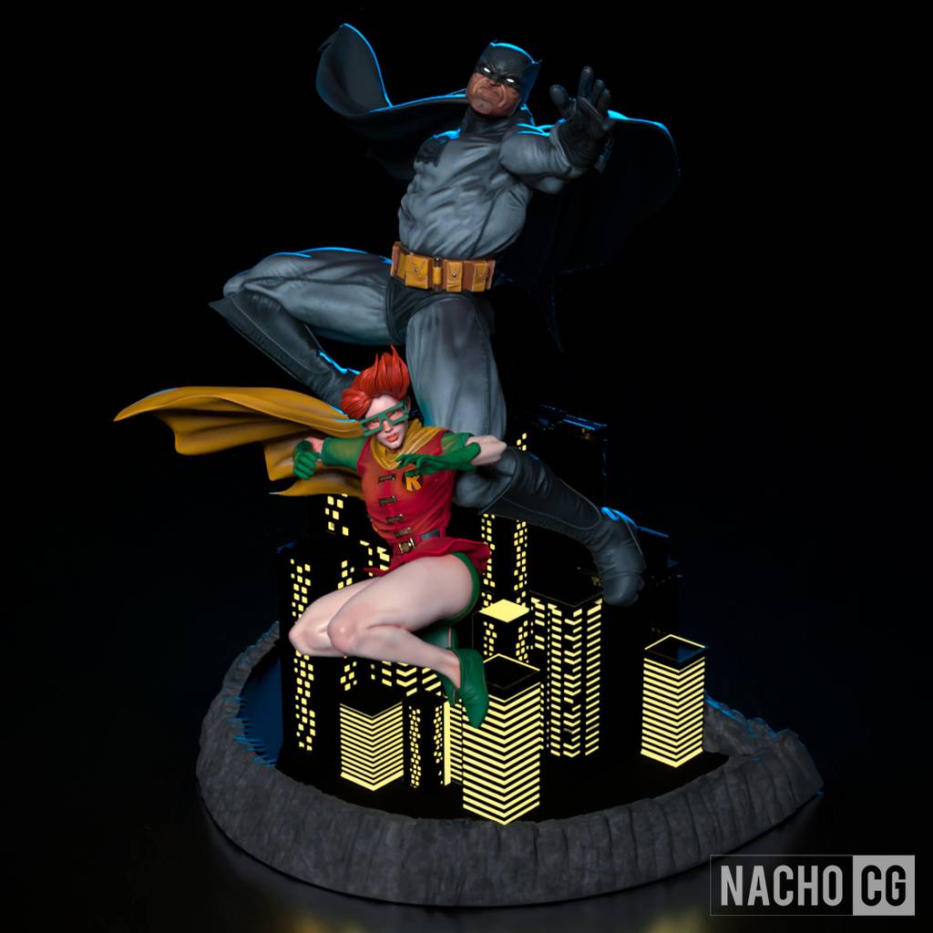 P站图纸印象馆 Nacho CG DC漫画 蝙蝠侠和凯莉·凯利 Nacho CG DC漫画 蝙蝠侠和凯莉·凯利