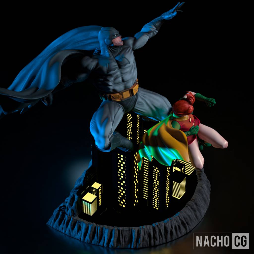 P站图纸印象馆 Nacho CG DC漫画 蝙蝠侠和凯莉·凯利 Nacho CG DC漫画 蝙蝠侠和凯莉·凯利