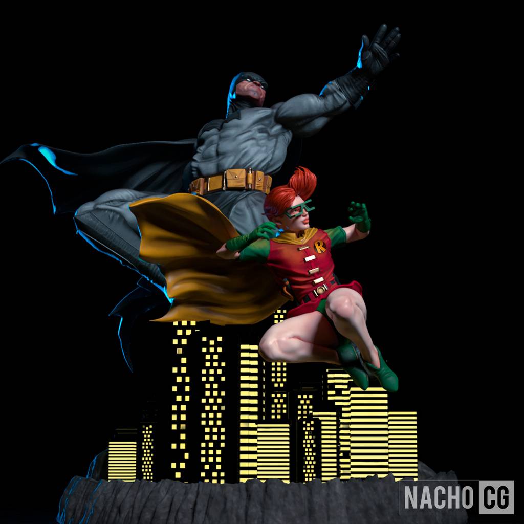 P站图纸印象馆 Nacho CG DC漫画 蝙蝠侠和凯莉·凯利 Nacho CG DC漫画 蝙蝠侠和凯莉·凯利