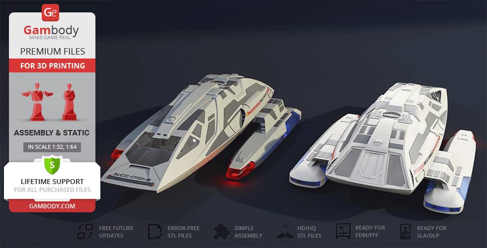 P站图纸印象馆 Gambody 星际迷航 11型航天飞机 Gambody 星际迷航 11型航天飞机