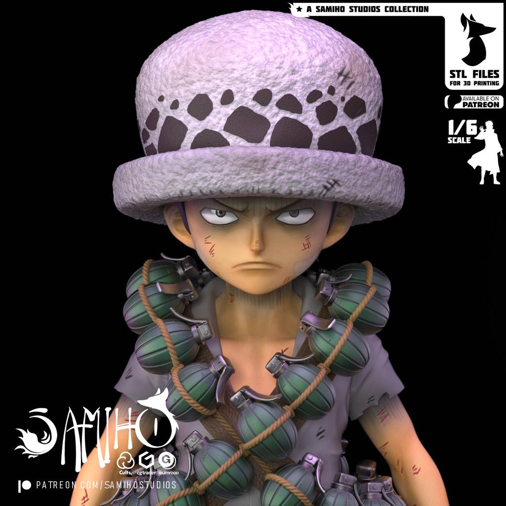 P站图纸印象馆 Samiho 海贼王 特拉法尔加·罗 Samiho 海贼王 特拉法尔加·罗