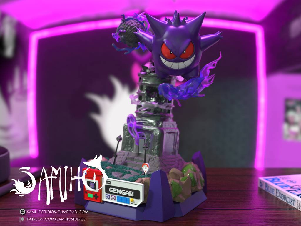 P站图纸印象馆 Samiho 精灵宝可梦 耿鬼 Samiho 精灵宝可梦 耿鬼