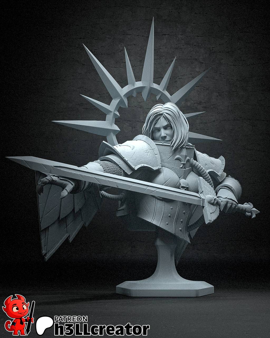 P站图纸印象馆 H3LL 战锤40k 圣人赛勒丝汀 H3LL 战锤40k 圣人赛勒丝汀