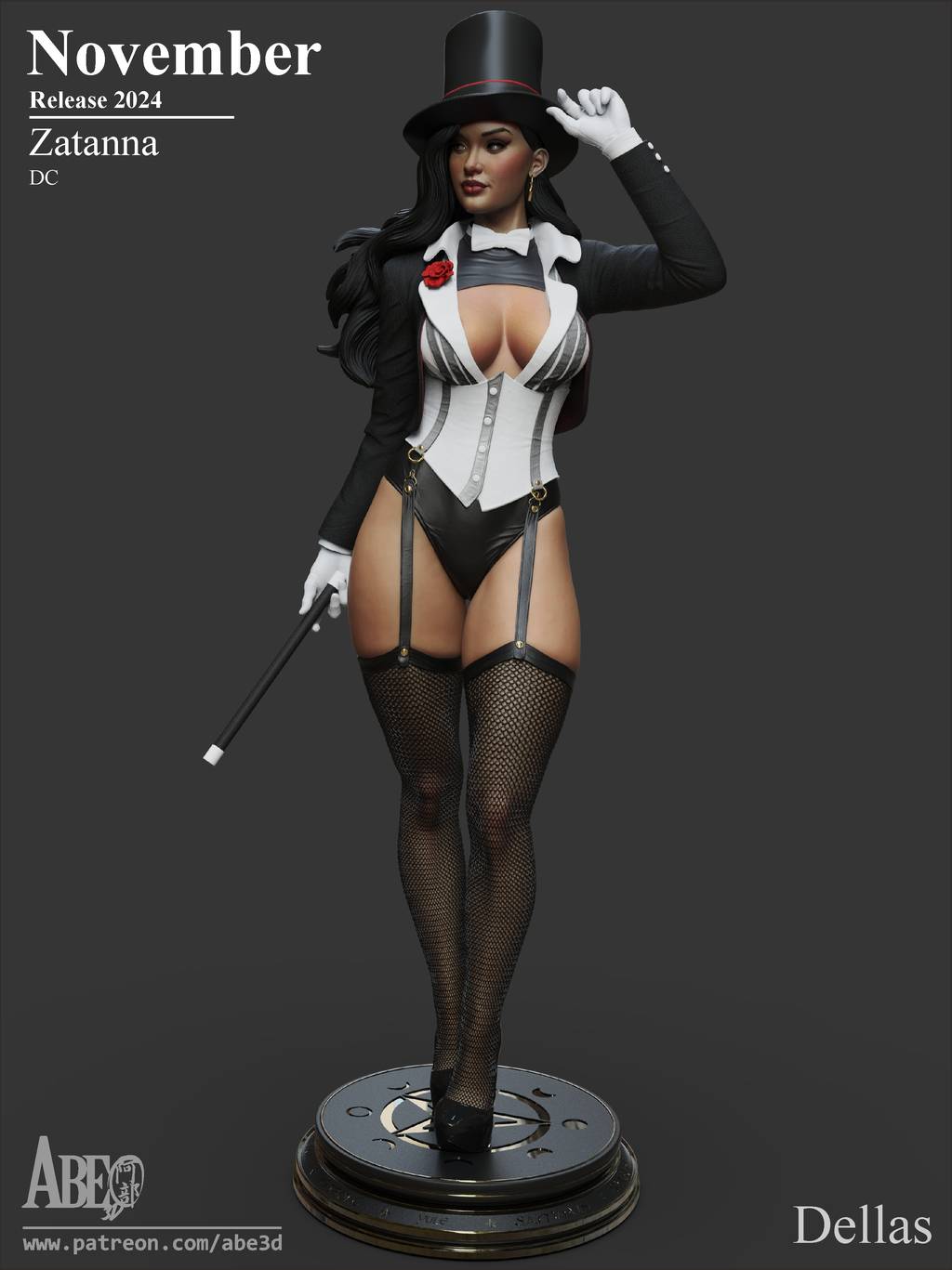 P站图纸印象馆 ABE3D DC漫画 扎坦娜·扎塔拉 ABE3D DC漫画 扎坦娜·扎塔拉