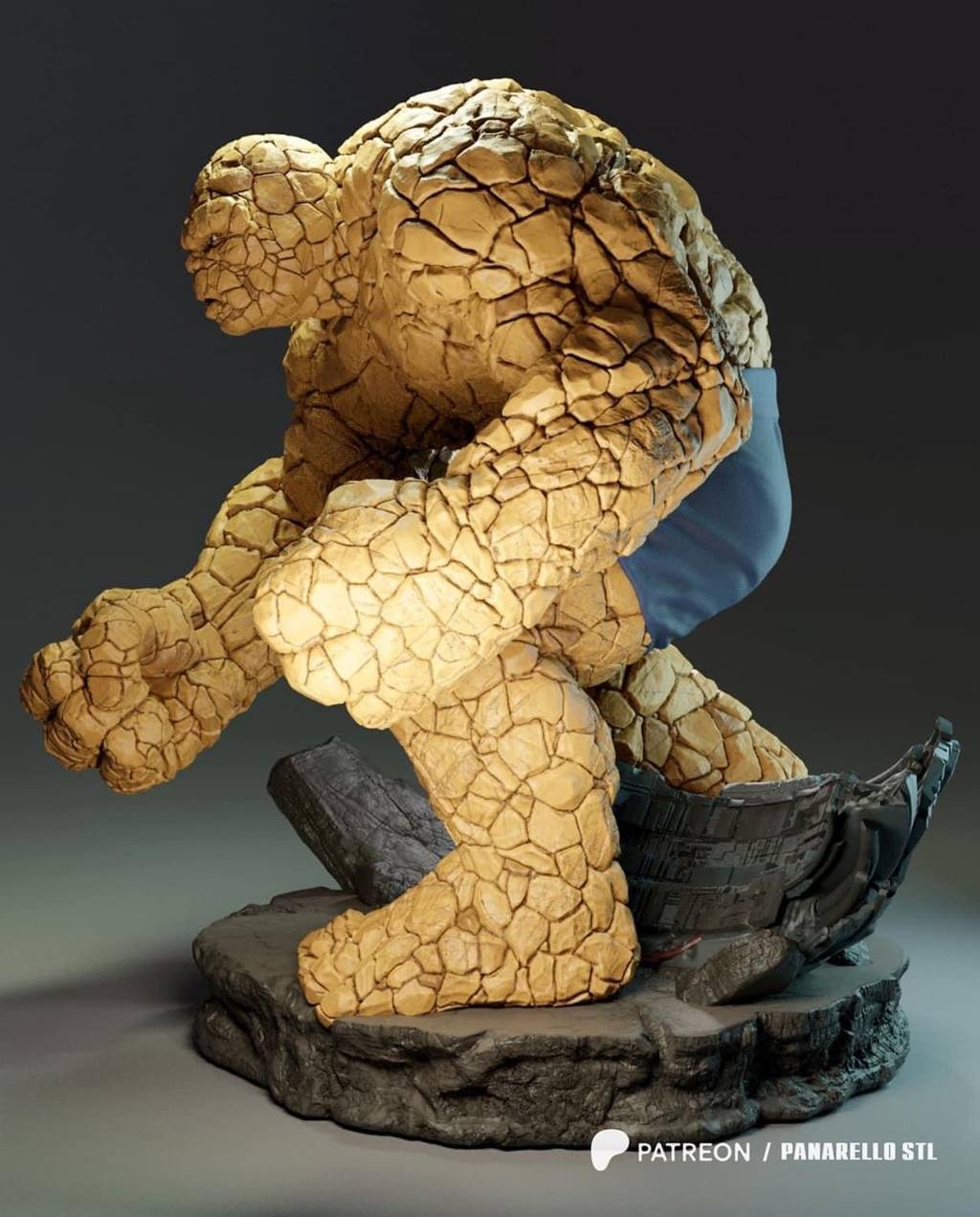 P站图纸印象馆 Panarello 漫威 石头人 Panarello 漫威 石头人