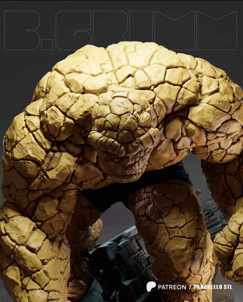 P站图纸印象馆 Panarello 漫威 石头人 Panarello 漫威 石头人