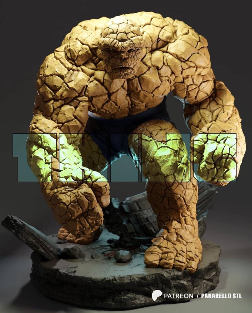 P站图纸印象馆 Panarello 漫威 石头人 Panarello 漫威 石头人