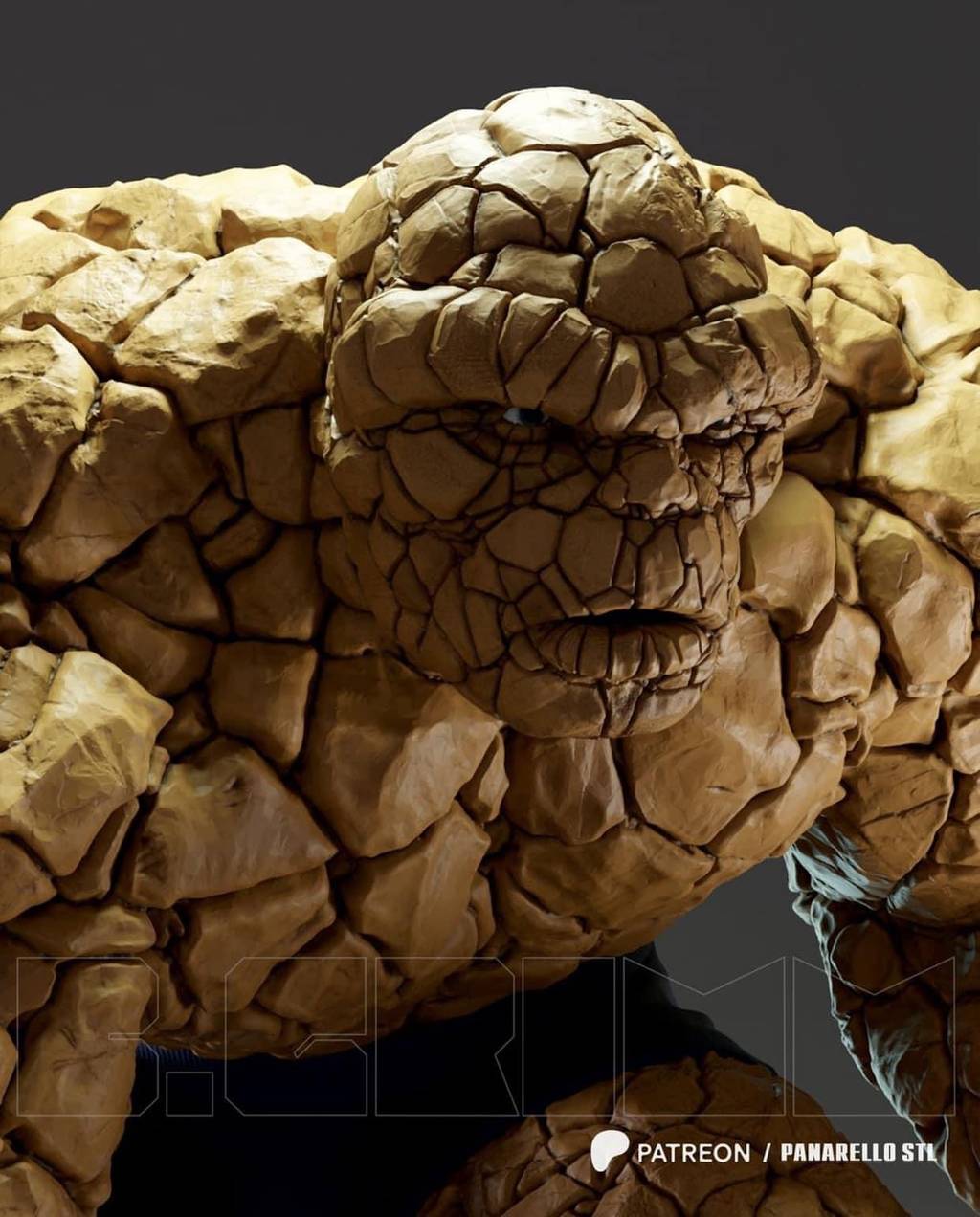 P站图纸印象馆 Panarello 漫威 石头人 Panarello 漫威 石头人