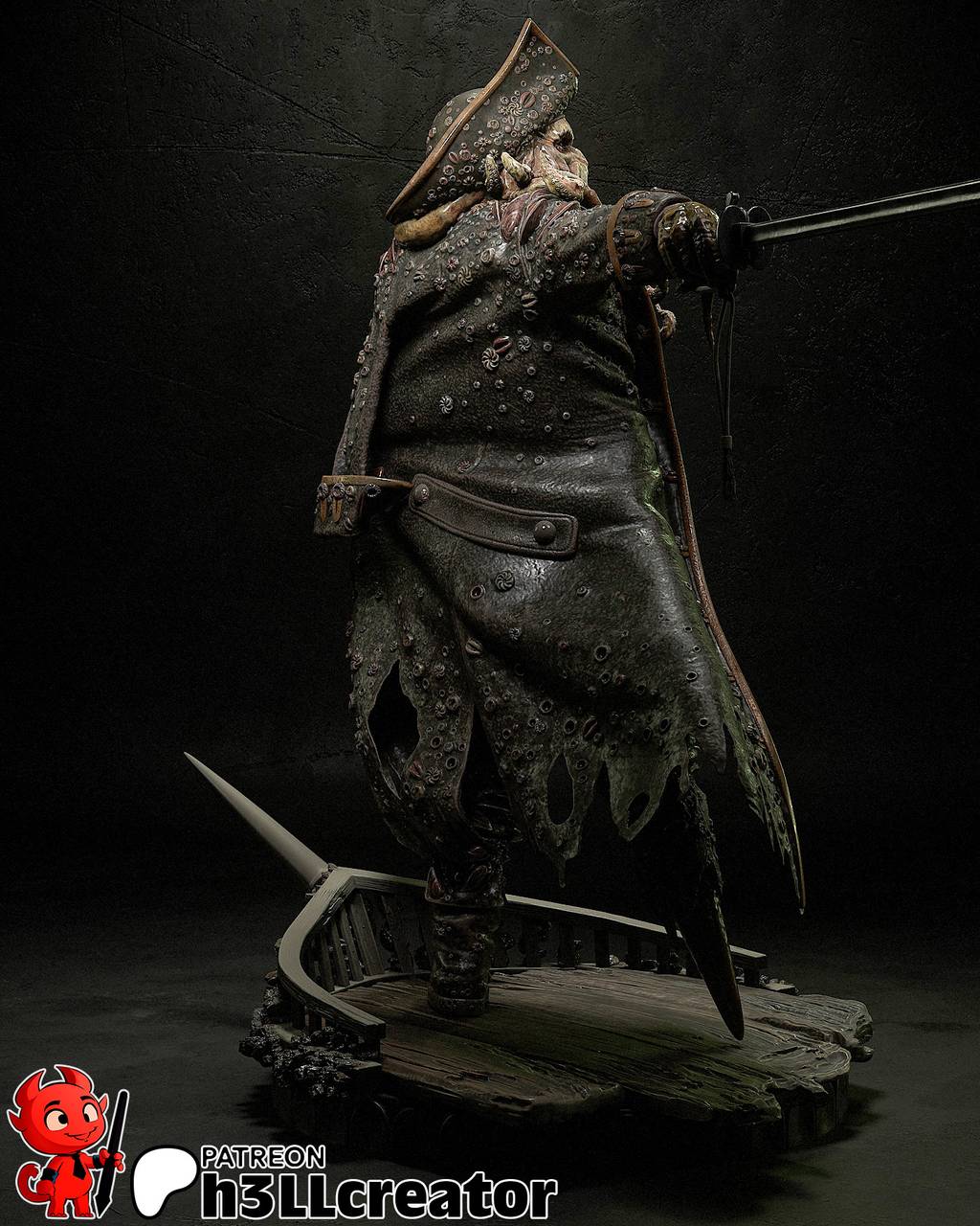 P站图纸印象馆 H3LL 加勒比海盗 戴维·琼斯 H3LL 加勒比海盗 戴维·琼斯