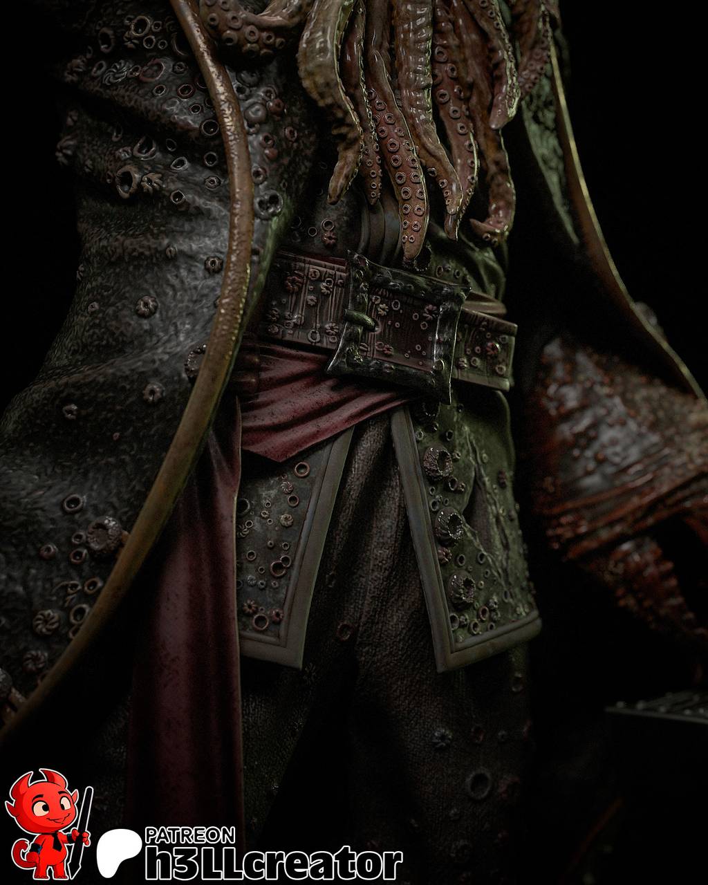 P站图纸印象馆 H3LL 加勒比海盗 戴维·琼斯 H3LL 加勒比海盗 戴维·琼斯