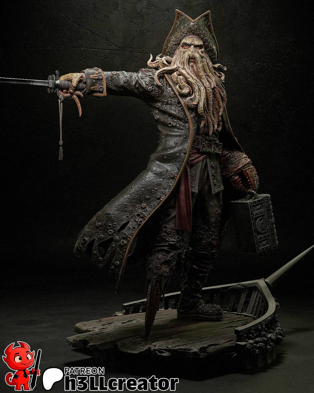 P站图纸印象馆 H3LL 加勒比海盗 戴维·琼斯 H3LL 加勒比海盗 戴维·琼斯