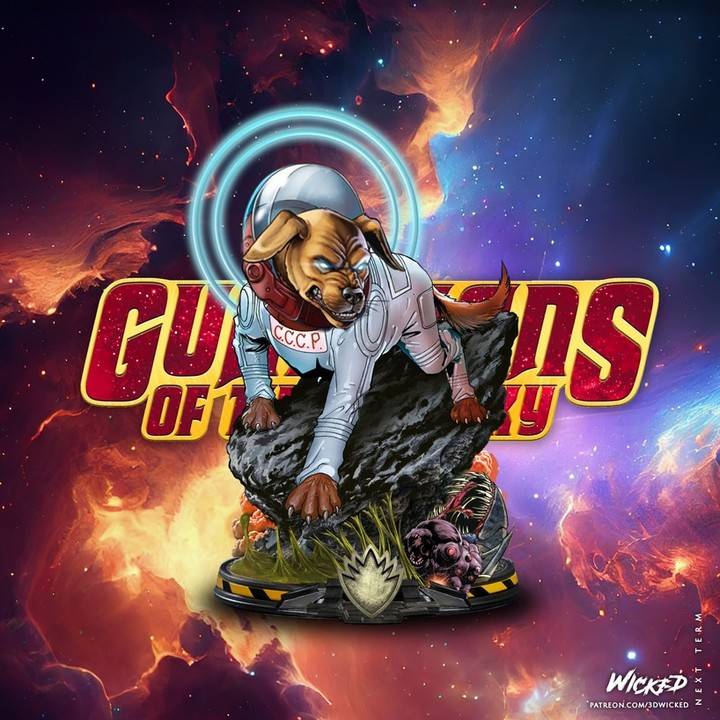 P站图纸印象馆 3DWicked 漫威 俄国太空狗科斯莫 3DWicked 漫威 俄国太空狗科斯莫
