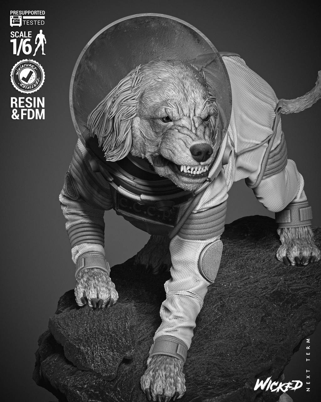 P站图纸印象馆 3DWicked 漫威 俄国太空狗科斯莫 3DWicked 漫威 俄国太空狗科斯莫