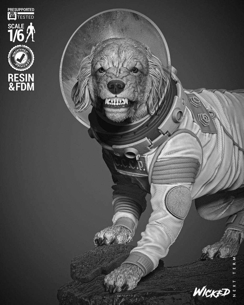 P站图纸印象馆 3DWicked 漫威 俄国太空狗科斯莫 3DWicked 漫威 俄国太空狗科斯莫