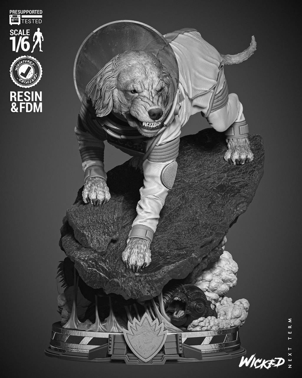 P站图纸印象馆 3DWicked 漫威 俄国太空狗科斯莫 3DWicked 漫威 俄国太空狗科斯莫