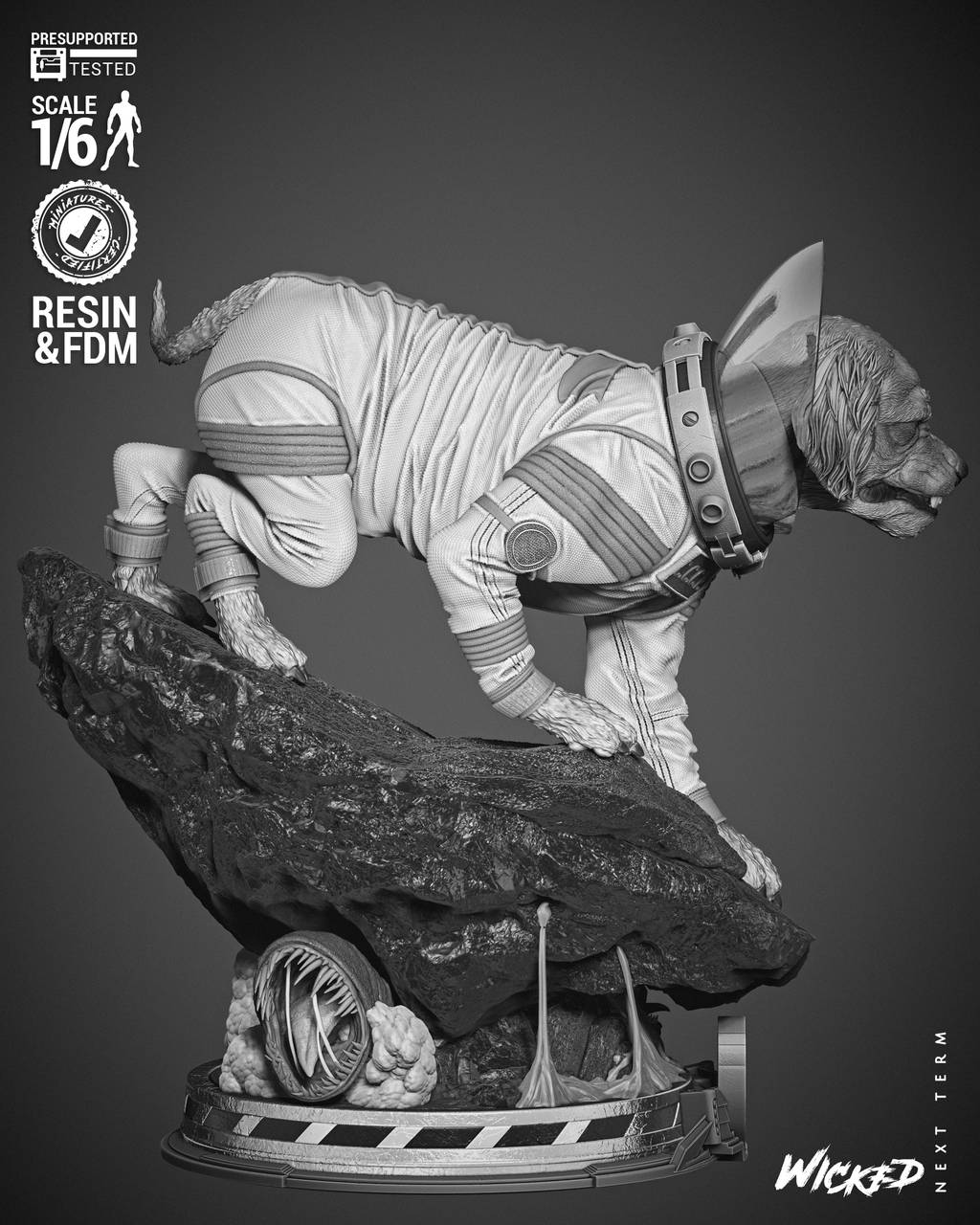 P站图纸印象馆 3DWicked 漫威 俄国太空狗科斯莫 3DWicked 漫威 俄国太空狗科斯莫