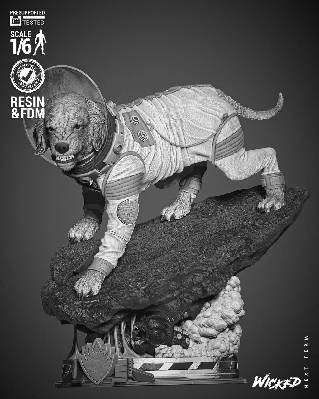 P站图纸印象馆 3DWicked 漫威 俄国太空狗科斯莫 3DWicked 漫威 俄国太空狗科斯莫