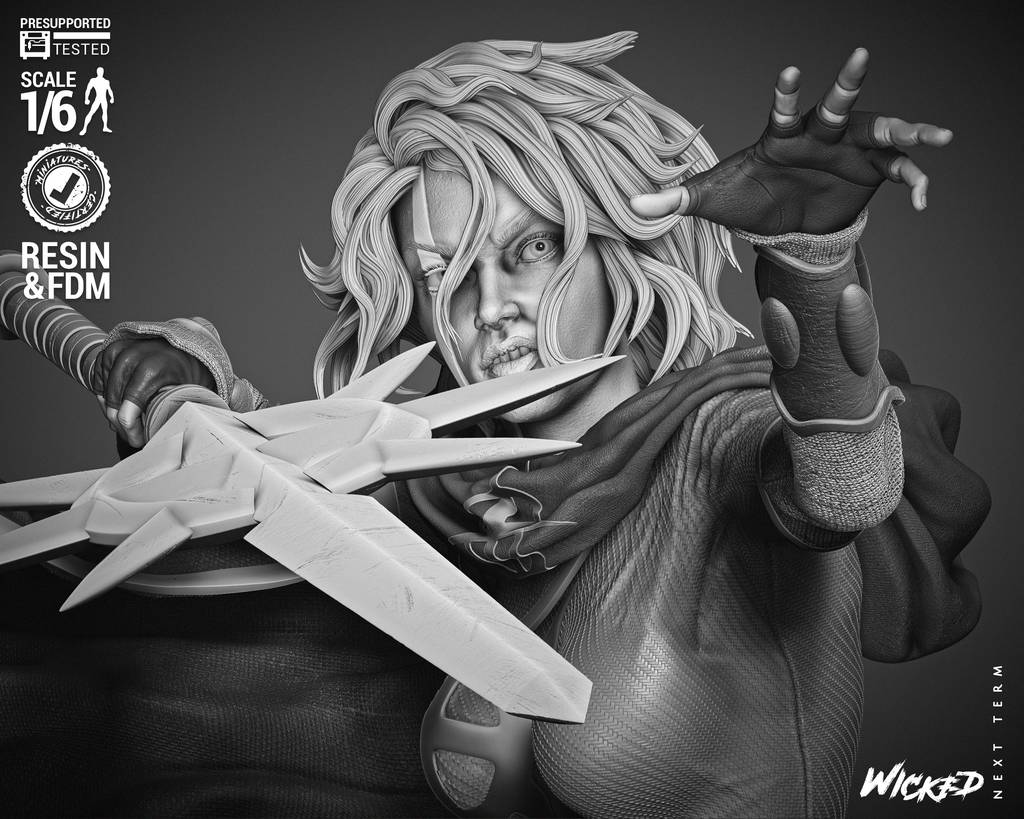 P站图纸印象馆 3DWicked 漫威 类星体 菲拉·薇儿 3DWicked 漫威 类星体 菲拉·薇儿