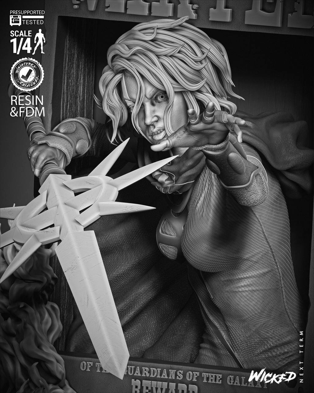 P站图纸印象馆 3DWicked 漫威 类星体 菲拉·薇儿 3DWicked 漫威 类星体 菲拉·薇儿