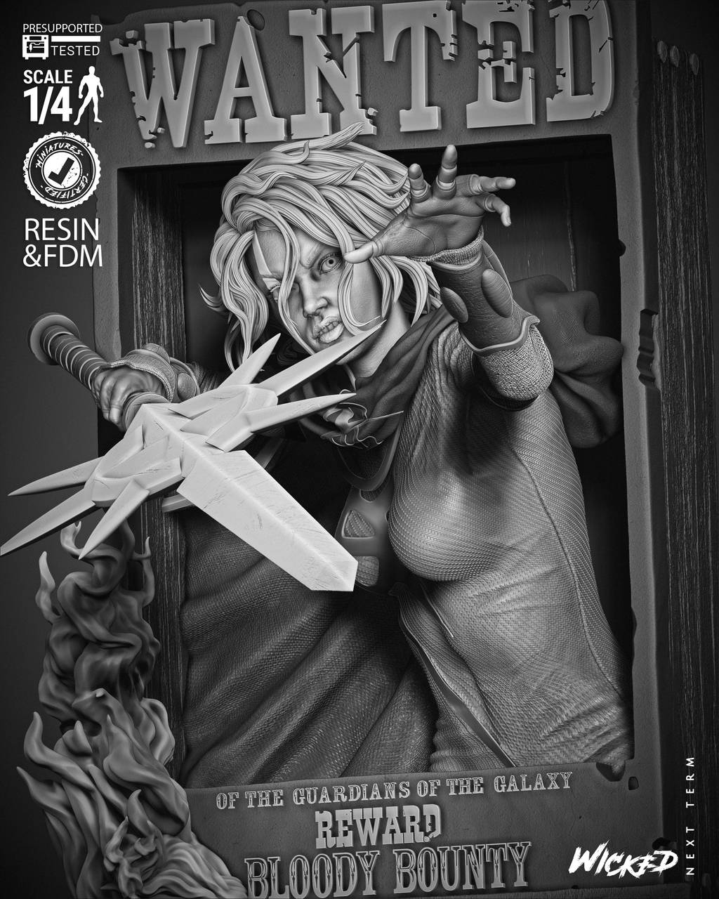 P站图纸印象馆 3DWicked 漫威 类星体 菲拉·薇儿 3DWicked 漫威 类星体 菲拉·薇儿