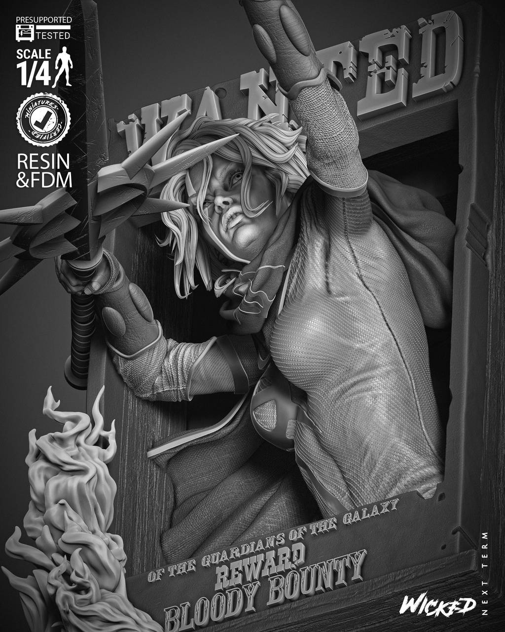 P站图纸印象馆 3DWicked 漫威 类星体 菲拉·薇儿 3DWicked 漫威 类星体 菲拉·薇儿