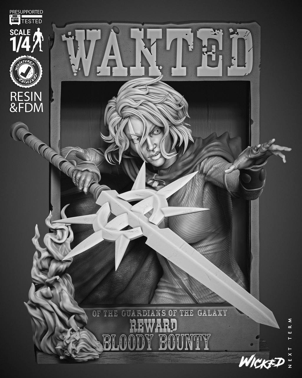 P站图纸印象馆 3DWicked 漫威 类星体 菲拉·薇儿 3DWicked 漫威 类星体 菲拉·薇儿