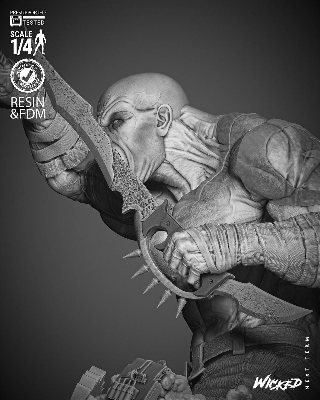 P站图纸印象馆 3DWicked 漫威 毁灭者德拉克斯 3DWicked 漫威 毁灭者德拉克斯