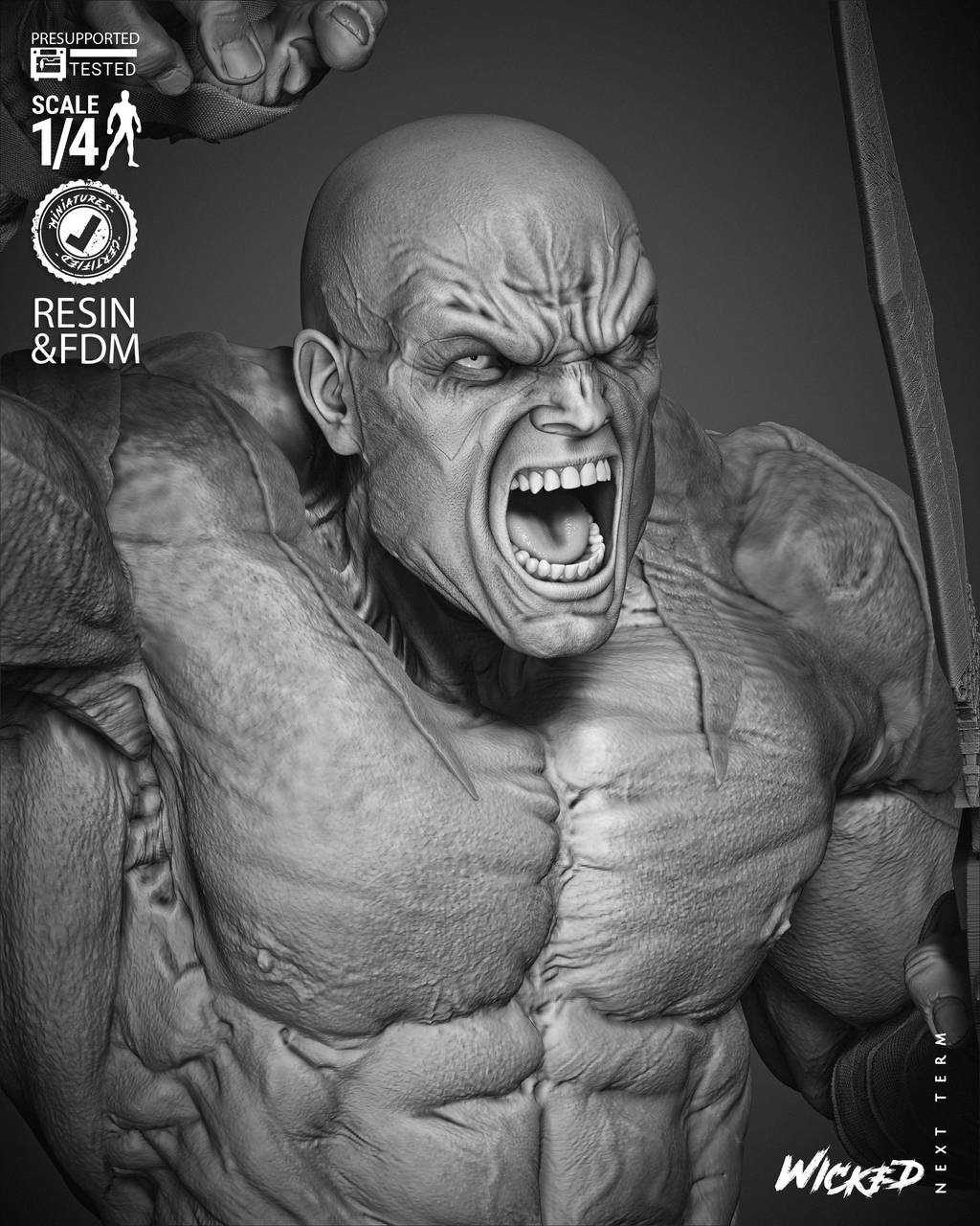 P站图纸印象馆 3DWicked 漫威 毁灭者德拉克斯 3DWicked 漫威 毁灭者德拉克斯