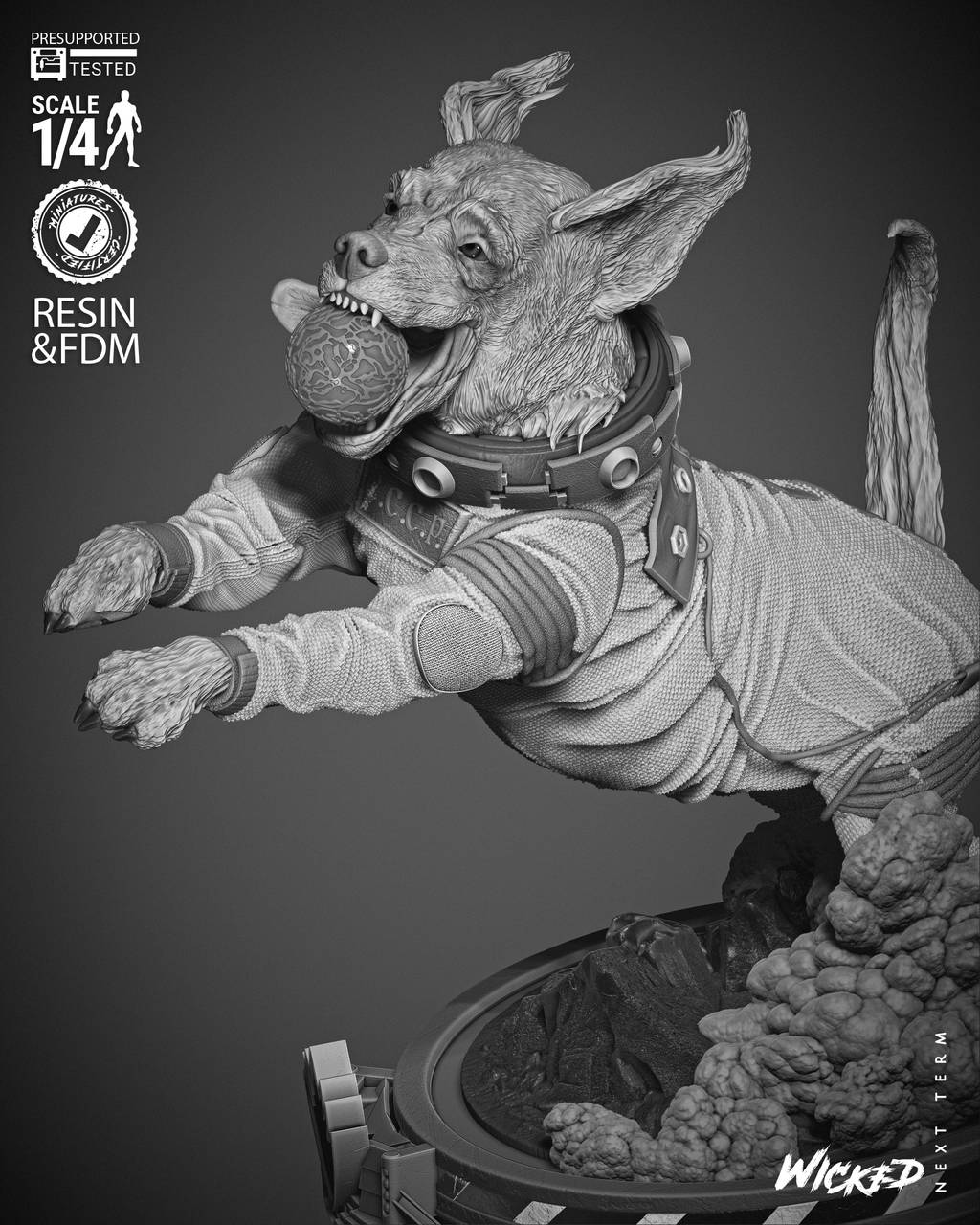 P站图纸印象馆 3DWicked 漫威 俄国太空狗科斯莫 3DWicked 漫威 俄国太空狗科斯莫