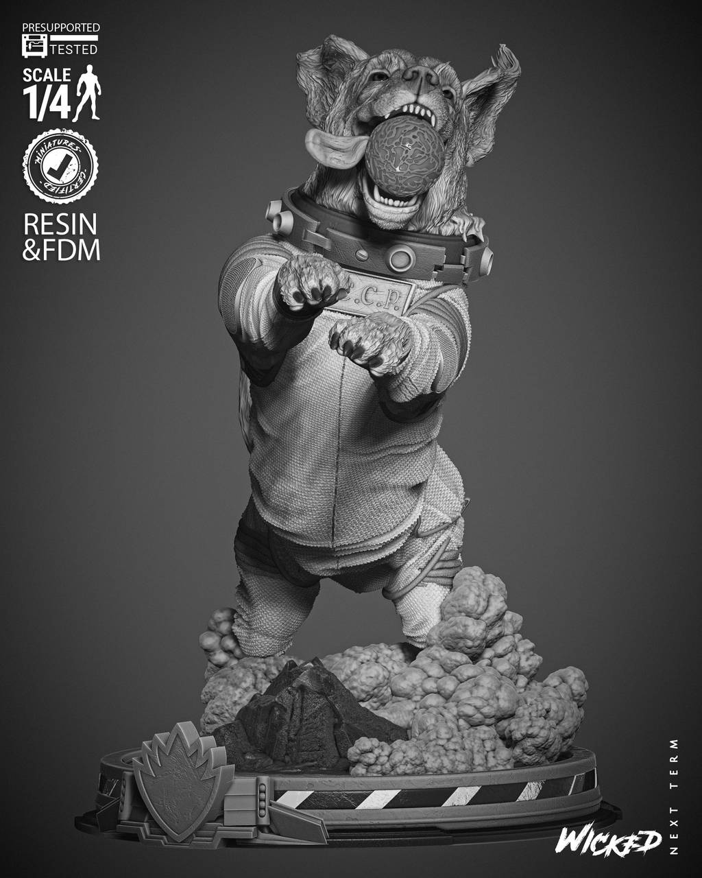 P站图纸印象馆 3DWicked 漫威 俄国太空狗科斯莫 3DWicked 漫威 俄国太空狗科斯莫