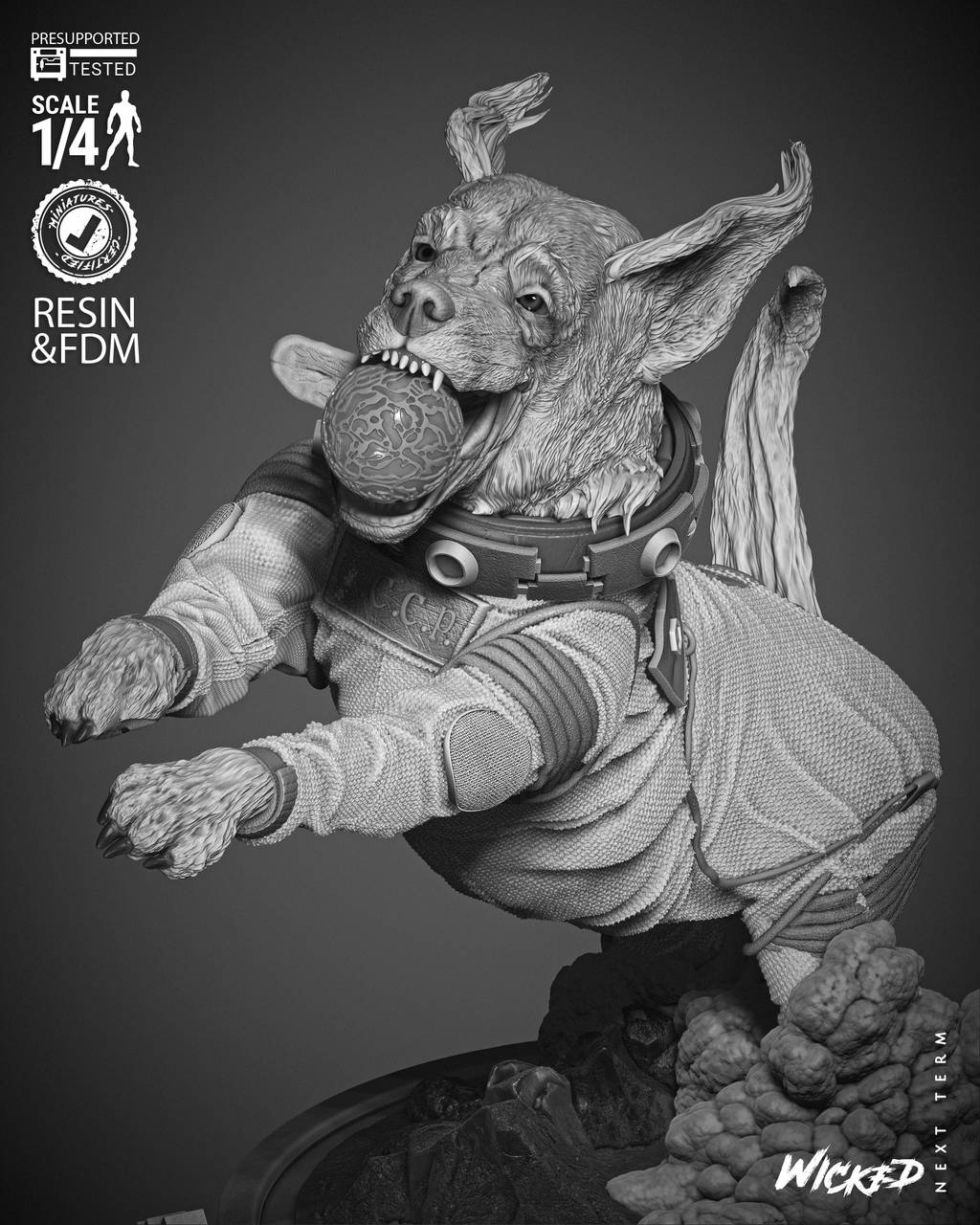 P站图纸印象馆 3DWicked 漫威 俄国太空狗科斯莫 3DWicked 漫威 俄国太空狗科斯莫