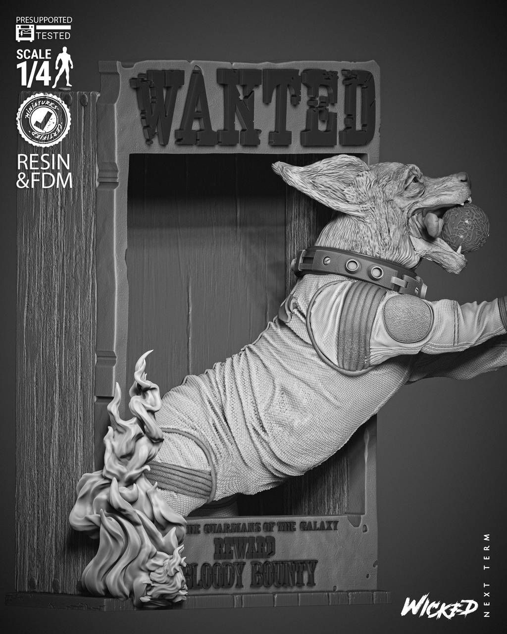 P站图纸印象馆 3DWicked 漫威 俄国太空狗科斯莫 3DWicked 漫威 俄国太空狗科斯莫