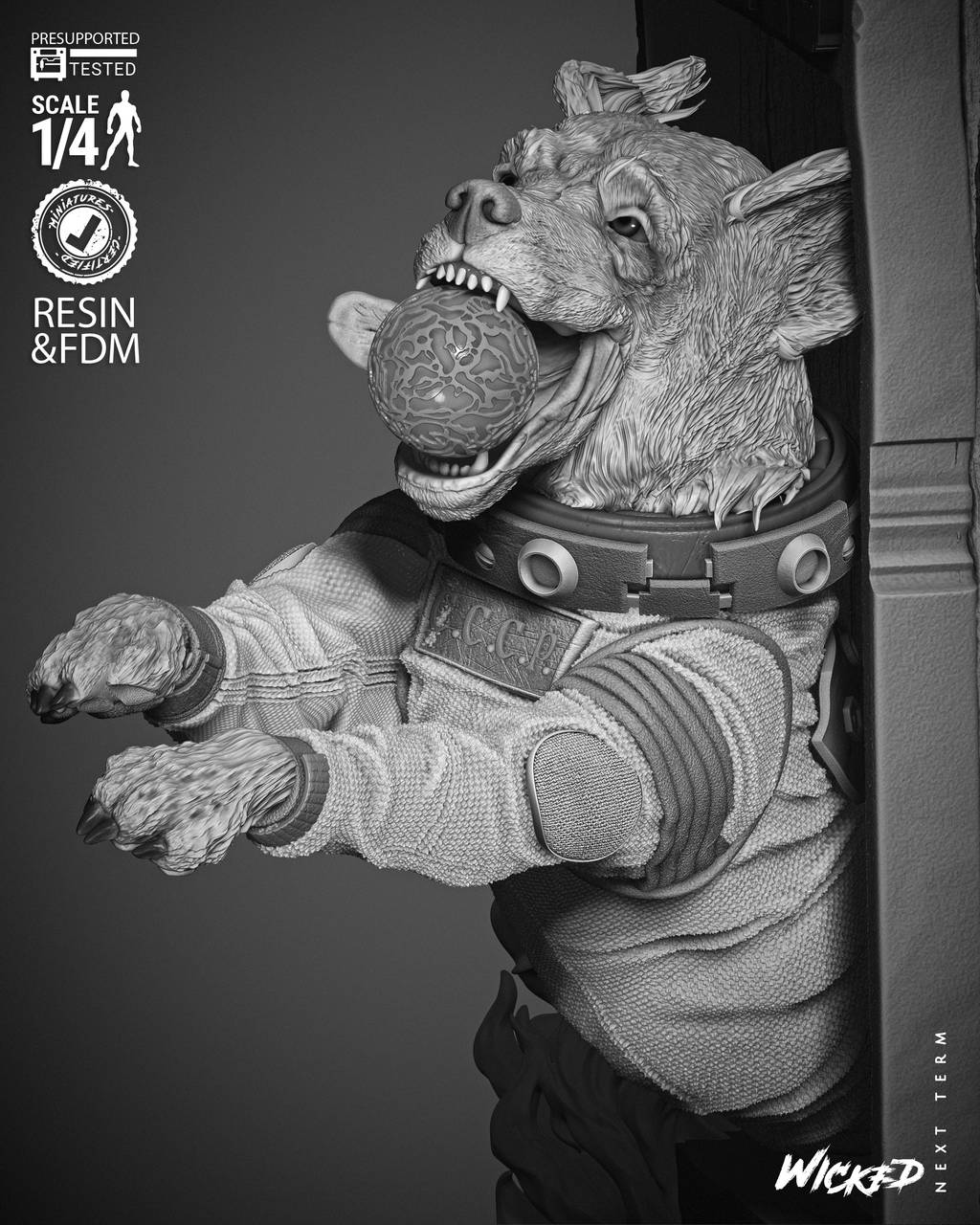 P站图纸印象馆 3DWicked 漫威 俄国太空狗科斯莫 3DWicked 漫威 俄国太空狗科斯莫