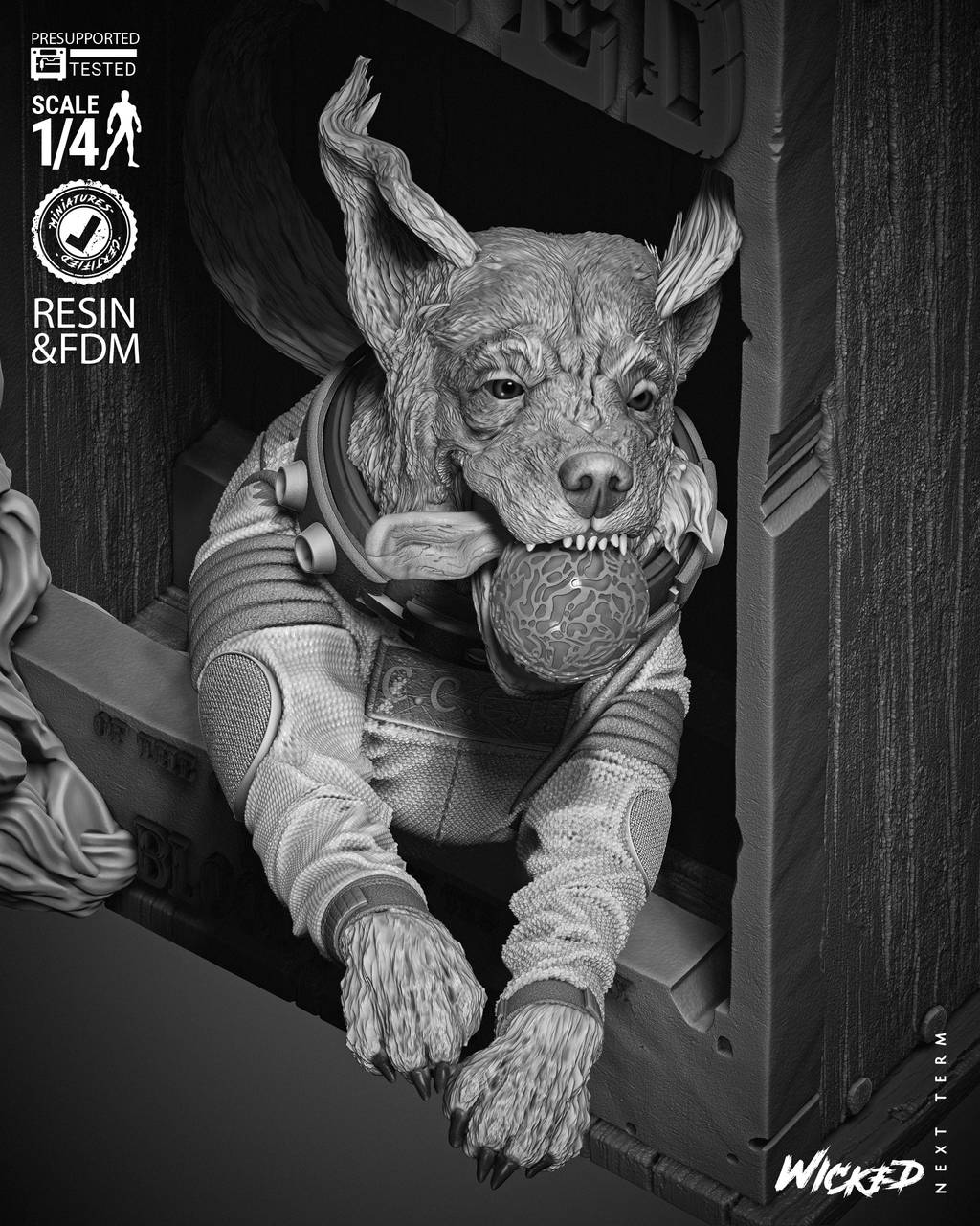 P站图纸印象馆 3DWicked 漫威 俄国太空狗科斯莫 3DWicked 漫威 俄国太空狗科斯莫