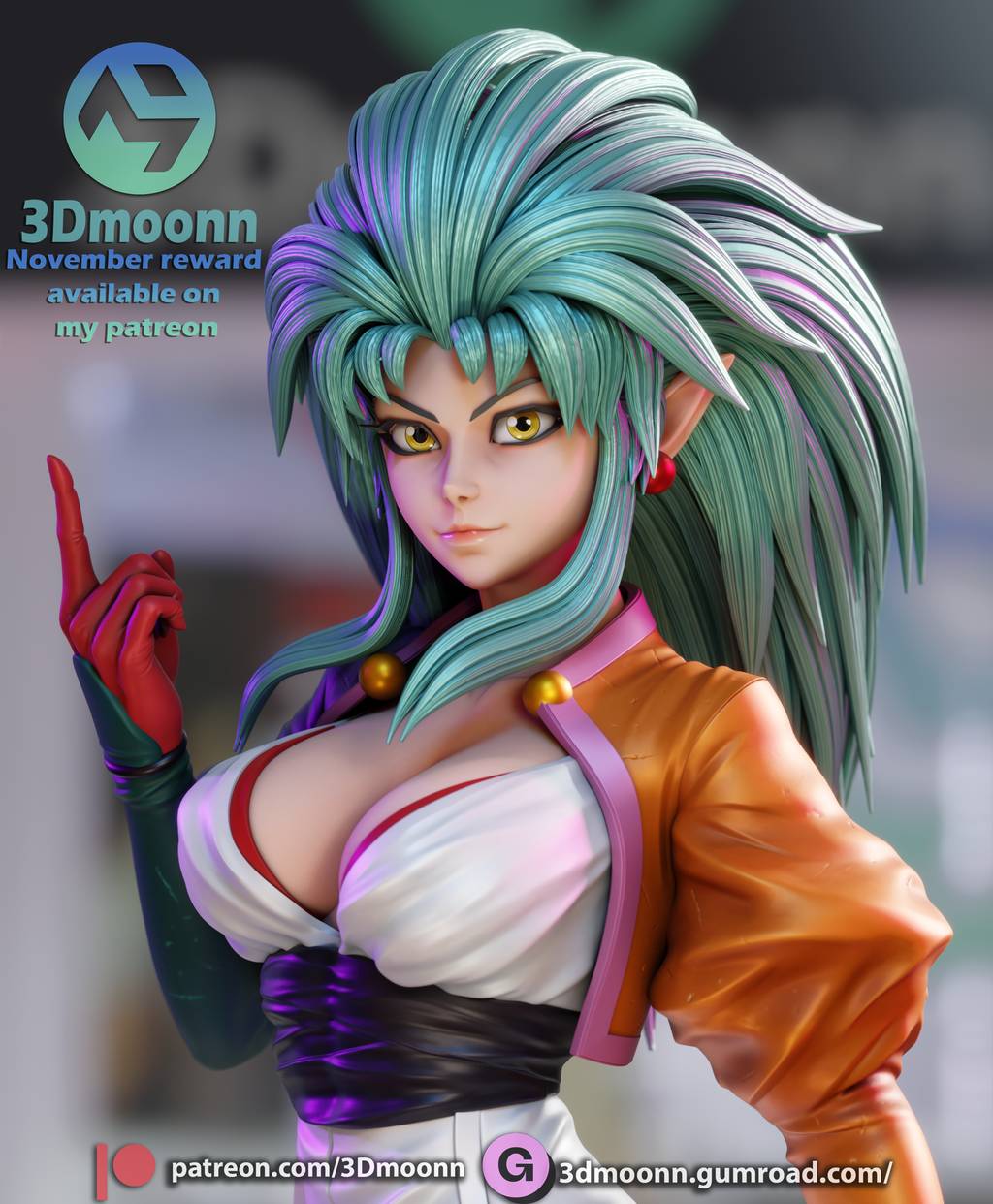 P站图纸印象馆 3Dmoonn 天地无用 白眉魉呼 3Dmoonn 天地无用 白眉魉呼