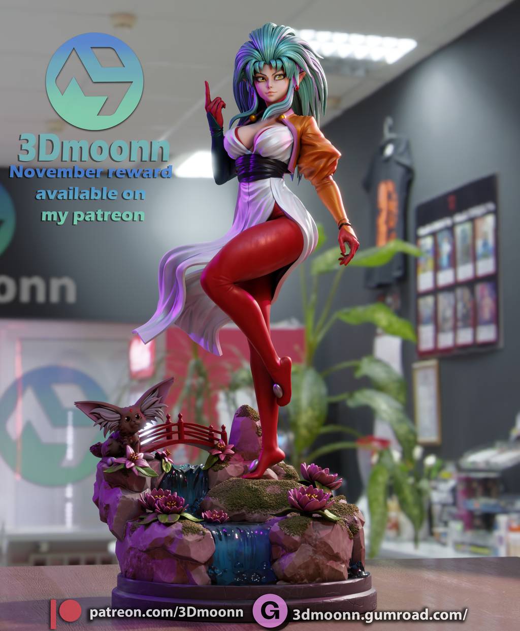 P站图纸印象馆 3Dmoonn 天地无用 白眉魉呼 3Dmoonn 天地无用 白眉魉呼