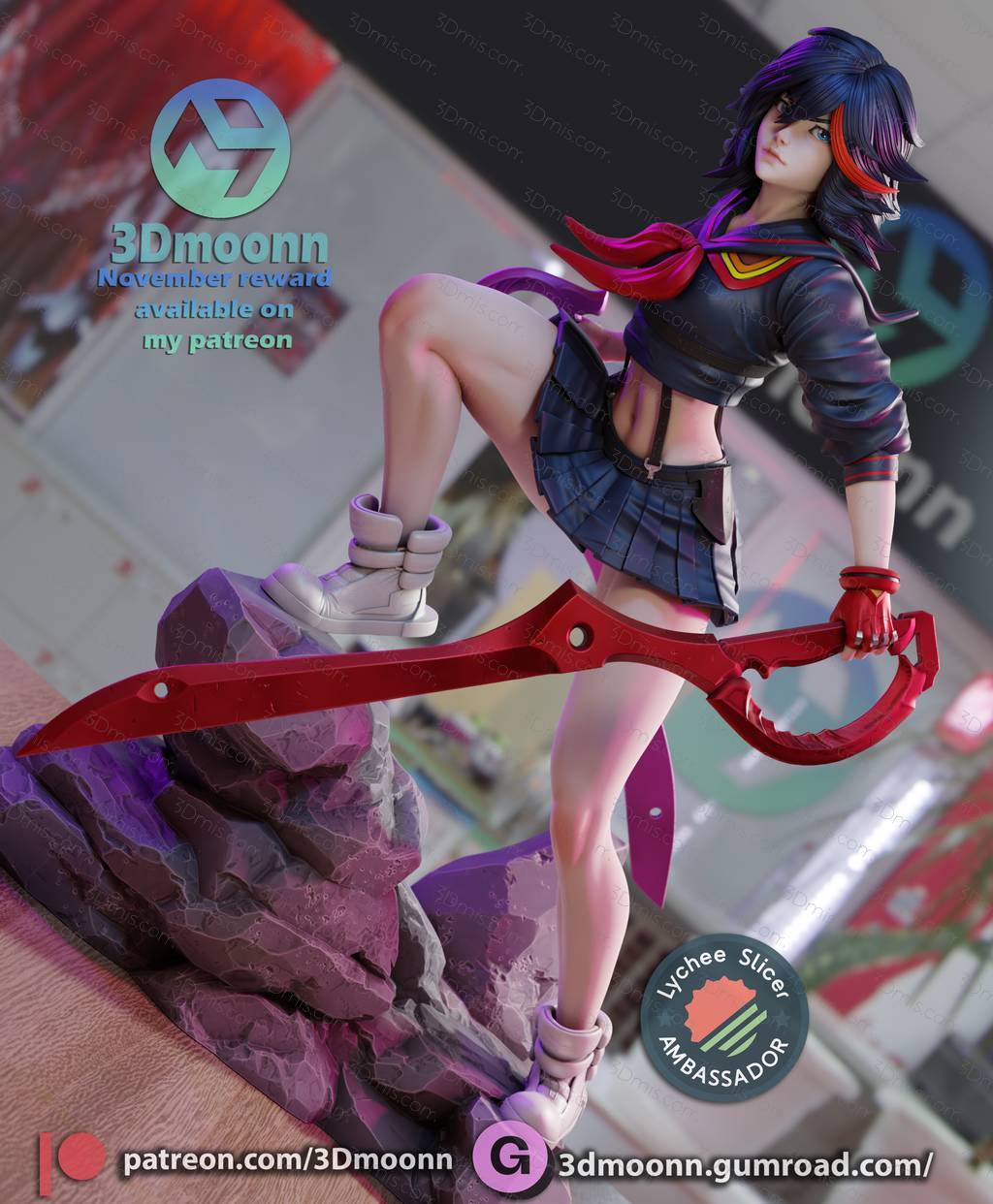 3Dmoonn 斩服少女 缠流子