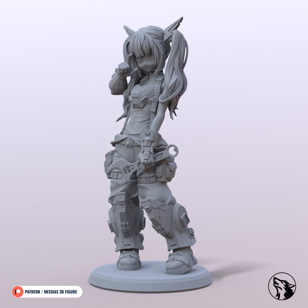 P站图纸印象馆 Messias 3D 机甲女孩 Messias 3D 机甲女孩