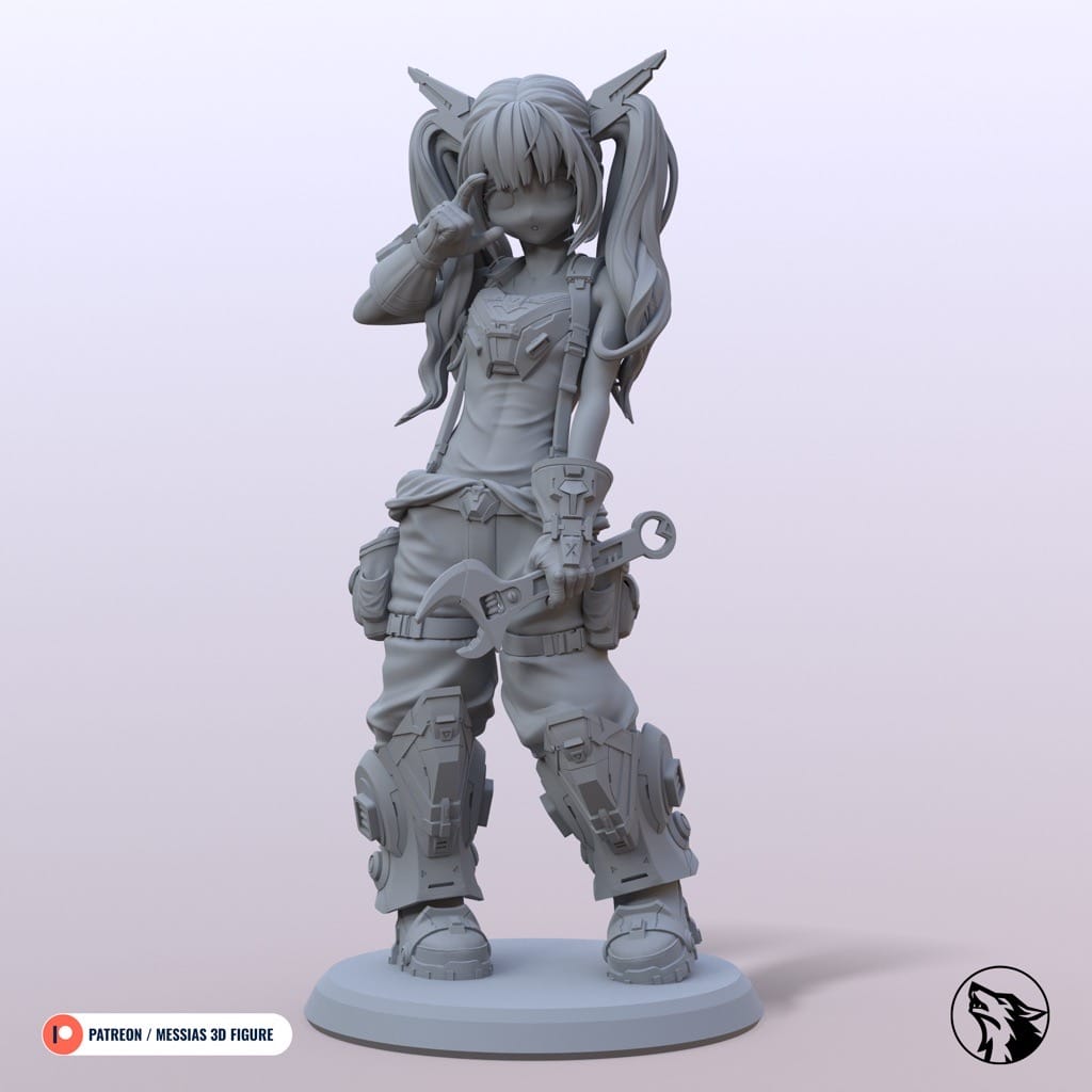 P站图纸印象馆 Messias 3D 机甲女孩 Messias 3D 机甲女孩