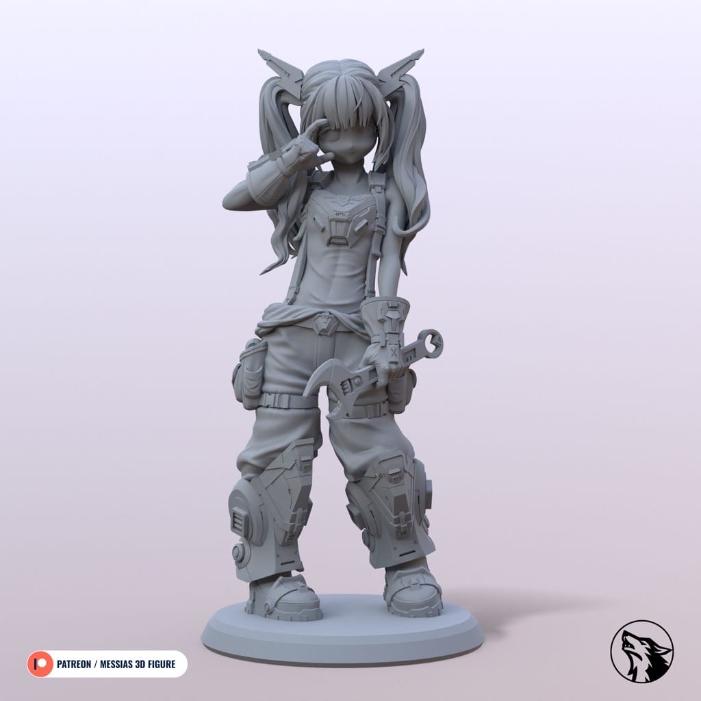 P站图纸印象馆 Messias 3D 机甲女孩 Messias 3D 机甲女孩