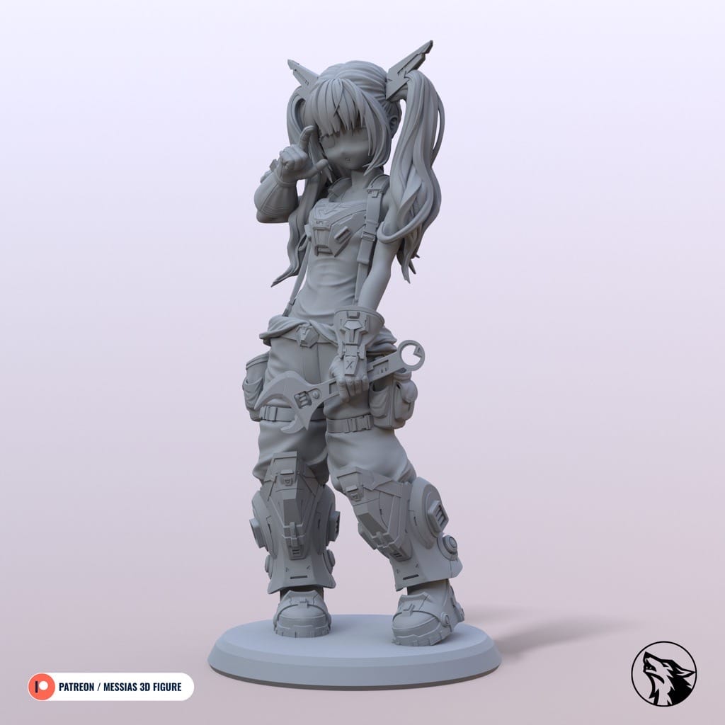 P站图纸印象馆 Messias 3D 机甲女孩 Messias 3D 机甲女孩