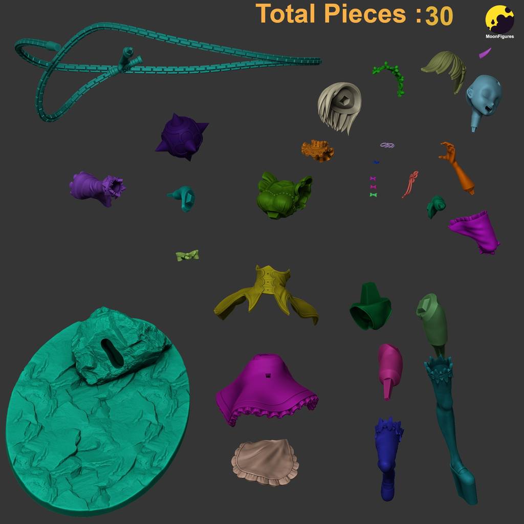 P站图纸印象馆 Moon Figures 从零开始的异世界生活 雷姆 Moon Figures 从零开始的异世界生活 雷姆