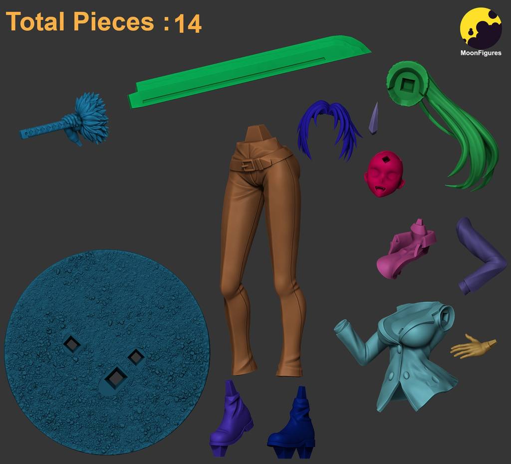 P站图纸印象馆 Moon Figures 关于我转生变成史莱姆这档事 紫苑 Moon Figures 关于我转生变成史莱姆这档事 紫苑