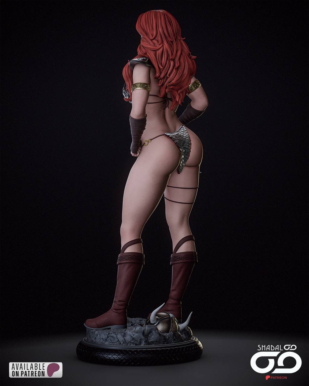 P站图纸印象馆 Shadaloo Studios 漫威 红发索尼娅 Shadaloo Studios 漫威 红发索尼娅